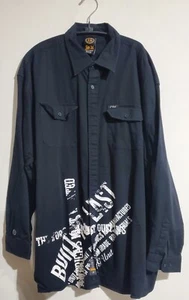 Vintage G-Unit 50cent Heavyweight Black Men's 3XL Button Down Long Sleeve Shirt - Picture 1 of 8