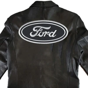 Ford American Car Motorcycle Black Color Logo Size 11.5"x3.4" Sew Iron On Patch - Picture 1 of 10
