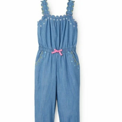 Mini Boden 11-12 Chambray Jumpsuit  / overalls - Image 1 of 4