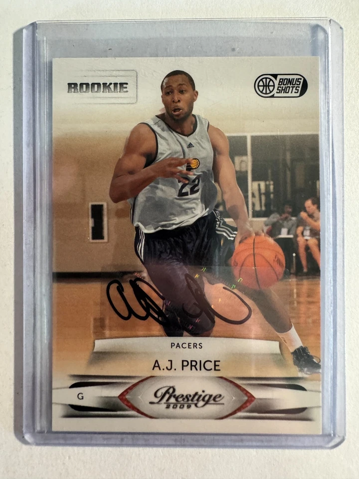 K217,384 - 2009-10 Prestige Bonus Shots Black Auto #196 A.J. Price #/100 - Image 1 of 1