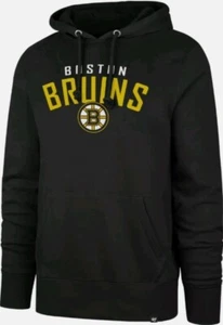 RARE 47 Brand Boston Bruins Outrush Pregame Headline Fleece Hoodie Size Medium - Picture 1 of 3