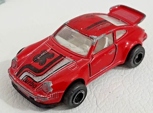 Modellino Auto Vintage Majorette PORSCHE 911 TURBO Rosso n. 209 1:64 - Foto 1 di 3