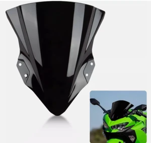 Windscreen For Kawasaki Ninja 400 2018-2023 Motorcycle Windshield Screen Black - Picture 1 of 9