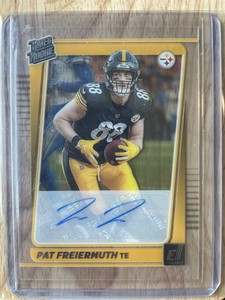 Pat Freiermuth Clearly Donruss Football 2021 Rated Rookie #81 AUTO