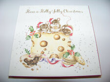 Wrendale Design Klappkarte Grußkarte Boxset Mäuse auf Käse Weihnachten