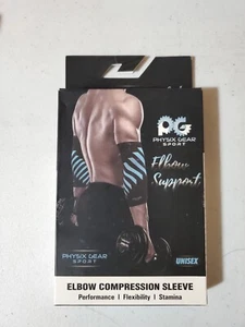 Physix Gear Sport Elbow Compression Sleeve Size XL Elbow Support Blue Unisex - Picture 1 of 2