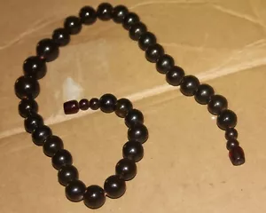 Bakelite • Necklace • Chain • Cherry Amber • Faturan • Vintage • Amber Effect - Picture 1 of 13