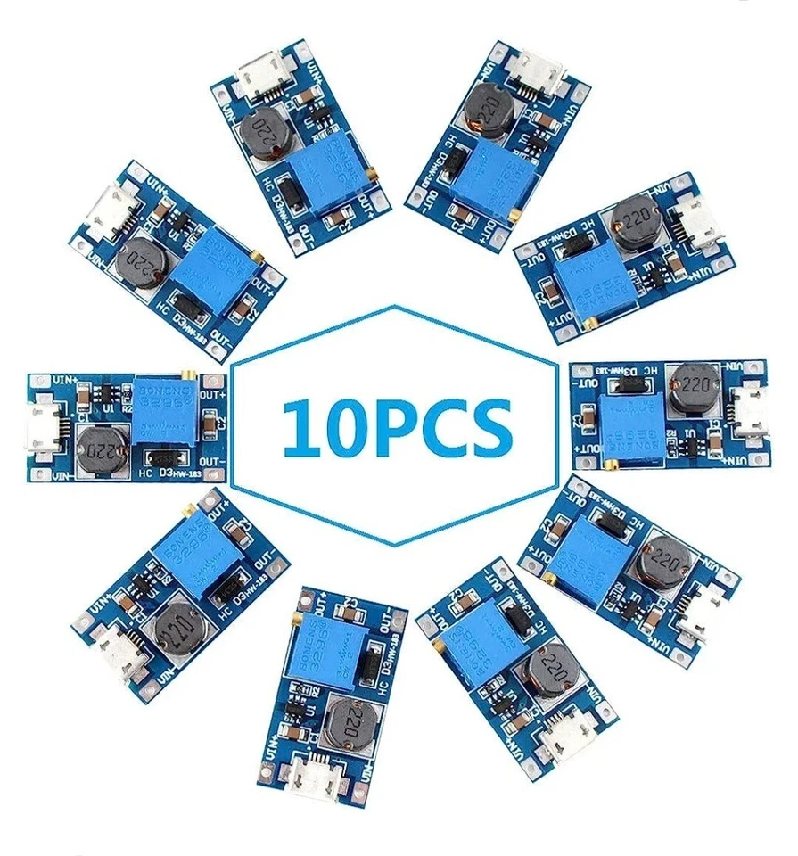 Eiechip DC to DC Step Up Converter DC Voltage Regulator With USB - Image 1 of 1