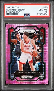 2023-24 Panini Prizm #20 Alperen Sengun Pink Pulsar /42 - POP 4 - PSA 10 - Bild 1 von 2