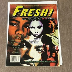 Vintage Y2K FRESH Magazine Jan 2002 Rap Hip Hop Posters Tupac Michael Jackson - Picture 1 of 24