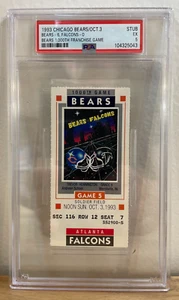 Chicago Bears 1.000th Franchise Game October 3, 1993 Ticket Stub Soldier Field - Bild 1 von 3