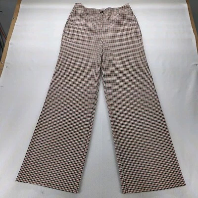 Boden Wide Leg Flared Checkered Coachella Bohemian Preppy Business Pants 8L - Image 1 of 4