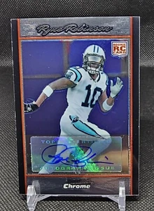 2007 Bowman Chrome Football Ryne Robinson Rookie #BC106 Auto Carolina Panthers - Picture 1 of 2