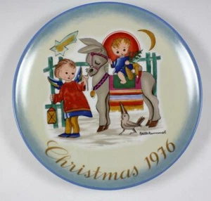 Plato de Navidad Viaje Sagrado 1976 - Berta Hummel - Schmid W. Alemania 001 - Imagen 1 de 8