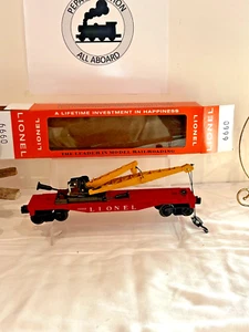 LIONEL 6660 #3 FLACHWAGEN-w-BOOM CRANE-VAR-B BLT'58 REPRO.-BOX LK/N - Bild 1 von 4