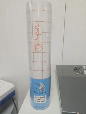 Craftables Vinyl Transfer Tape 12 inch x 50 ft. Clear Sealed Grid - Image 1 of 2