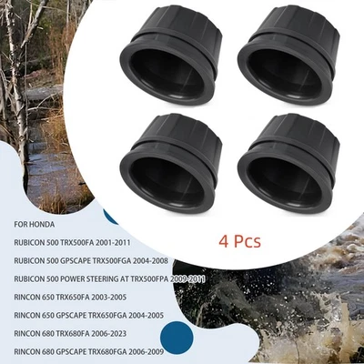 Paquete de 4 tapacubos de rueda para Honda Rincon 680 TRX680FA 2006 2007 2008 2009 2010-2023 Foto 1 de 4