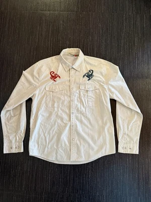 Howler Bros Gaucho Pearl Snapshirt Mens Medium Scorpion Embroidery El Alacran - Image 1 of 2