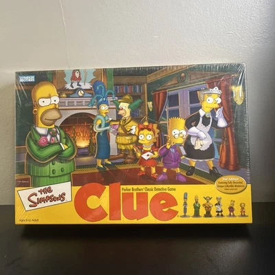Parker Brother's The Simpsons Clue 2002 juego de mesa nuevo sellado Foto 1 de 4