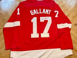 DETROIT RED WINGS GERARD GALLANT #17 Autographed NHL FANATICS Jersey XL LOA - Picture 1 of 8