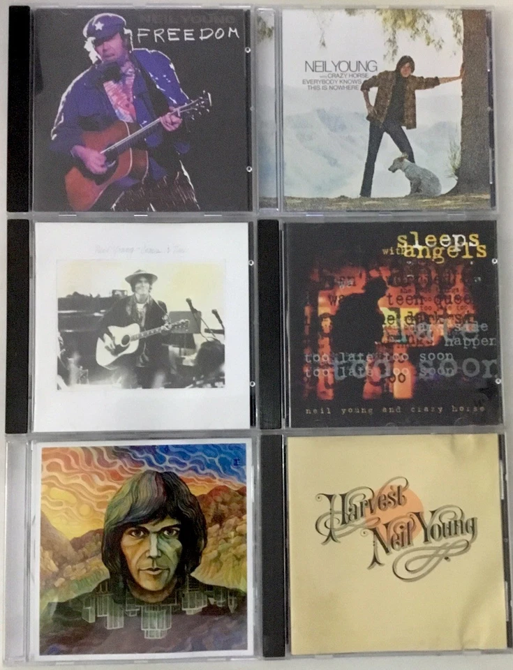 Neil Young, 6 x CD Bundle. (Harvest, Freedom, NY, Comes A Time, Sleeps Wi Angels Foto 1 de 3