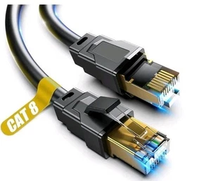 Cat 8 Ethernet Cable, 60ft Heavy Duty High Speed Internet Network Cable, 26AWG,  - Picture 1 of 4