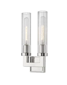 Beau 2-Light Wall Sconce In Polished Nickel - Picture 1 of 1