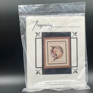 Imaginating Shepherd Holding Lamb Cross Stitch Kit Christian Motif With Hearts - Picture 1 of 5