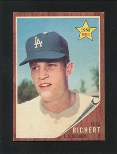 #131 PETE RICHERT, Dodgers - 1962 Topps: EX-MT, good gloss 220670e - Bild 1 von 3