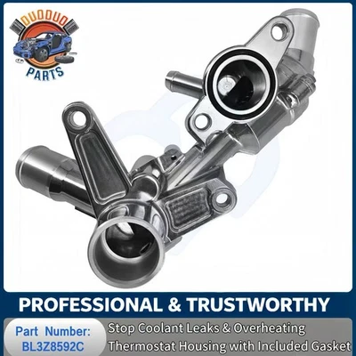 Thermostat Housing Assembly For 2015-2022 Ford Transit 150/250/350 BL3Z8592C Foto 1 de 4