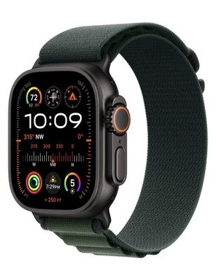 Apple Watch Ultra 2 (2024) Titan Schwarz Trail Loop Grün - NEU!! ✅
