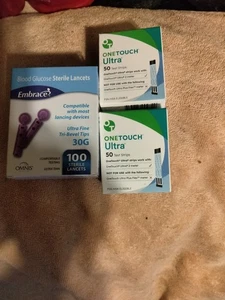 One Touch Ultra Strisce Reattive - 100 Strisce 2 Scatole da 50. 100 tamponi alcolici sterili - Foto 1 di 4