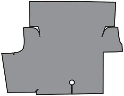 1969-1970 Ford Mustang Trunk Mat - Fleece | Fits: Coupe — 第 1/2 张图片