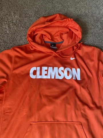 Clemson Tigers Nike Therma-Fit Hoodie Sweatshirt Men’s XL Orange Cover
