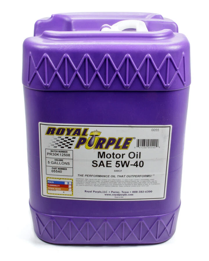 Aceite de motor Royal Purple multigrado 5w40 cubo de 5 galones Foto 1 de 1