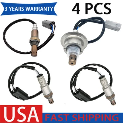 Sensor de oxígeno aguas arriba+aguas abajo 4 piezas para Nissan GT-R 2009-2019 3,8 L V6 turboalimentado  Foto 1 de 4