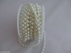 5MM Pearls stringed pearl beads/beads on a string/reel  - Choice of colour