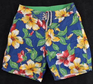 Polo Ralph Lauren Swim Trunks Mens 30 Floral Hawaiian Pony Hibiscus - Picture 1 of 9