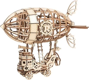 3D Wooden Puzzles Airship Model DIY Toy Craft Kit For Home Decoration Gift - Picture 1 of 6
