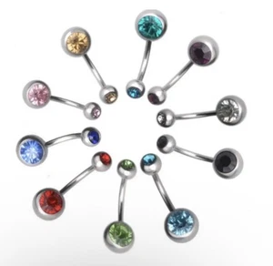 Navel Jewelry Pierce Set Lot Collection Multi Color Fashion Style Gift Present - Picture 1 of 6