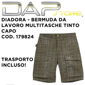 DIADORA - Bermuda da lavoro stretch multitasche mod. Tinto Capo verde cod.179824 - Foto 1 di 4