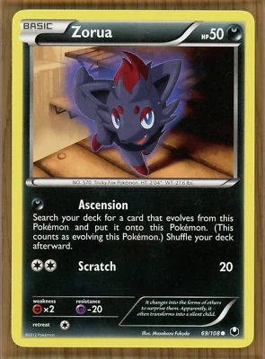 Zorua 69/108 ~ B&W - Dark Explorers ~ NM/Mint!! - Image 1 of 2
