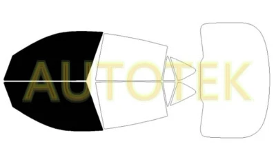 Película precortada ventanas delanteras de dos puertas cualquier tono % VLT para BMW X6 (2015-2019) Foto 1 de 4