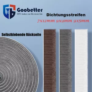 Bürstendichtung Dichtungsbürste selbstklebend Türbürste Dichtung Tür Fenster - Bild 1 von 13