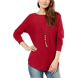 INC Damen Shirttail Dolman Ärmelpullover, entspannte Passform, rot, Größe XS, 70 $, neu mit Etikett - Bild 1 von 6