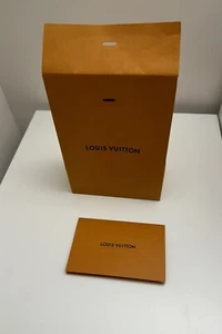 100% AUTÉNTICO LOUIS VUITTON LV NARANJA REGALO BOLSA PERFUME CON CINTA 6x8,5x3 - Imagen 1 de 6