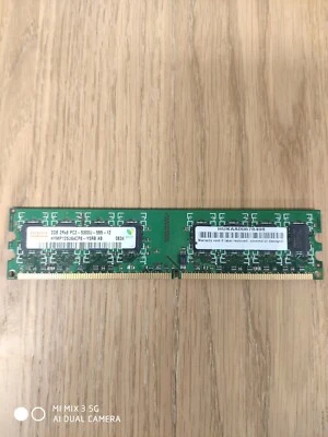 2GB Hynix HYMP125U64CP8-Y5 RB AB PC2-5300U 2Rx8 DDR2 CL5 Non-ECC Computer Memory - Image 1 of 2