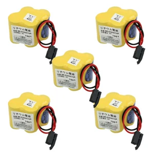 5pcs BR-2/3AGCT4A 6V PLC Battery For FANUC A98L-0031-0025 CNC Mahine w/ Plug - Picture 1 of 9
