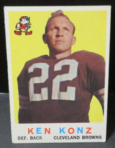 #4674 1959 TOPPS FOOTBALL KEN KONZ #54