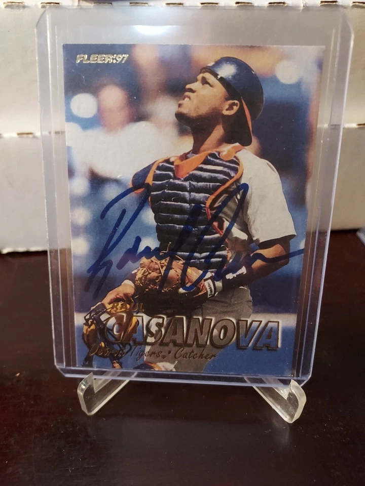 1997 Fleer Raul Casanova #95 Autographed C - Image 1 of 4